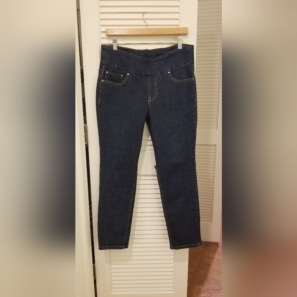 Jag Jeans Dark Blue High Rise Slim Ankle Women's Jeans Size 12 EUC